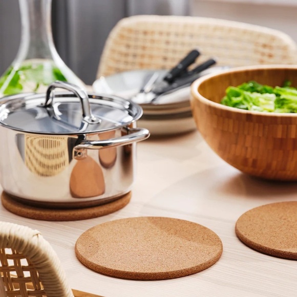 Round Cork Trivet - Picture 3 of 6